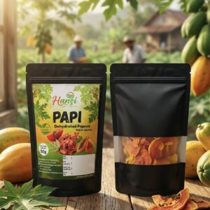Dehydrated papaya slices